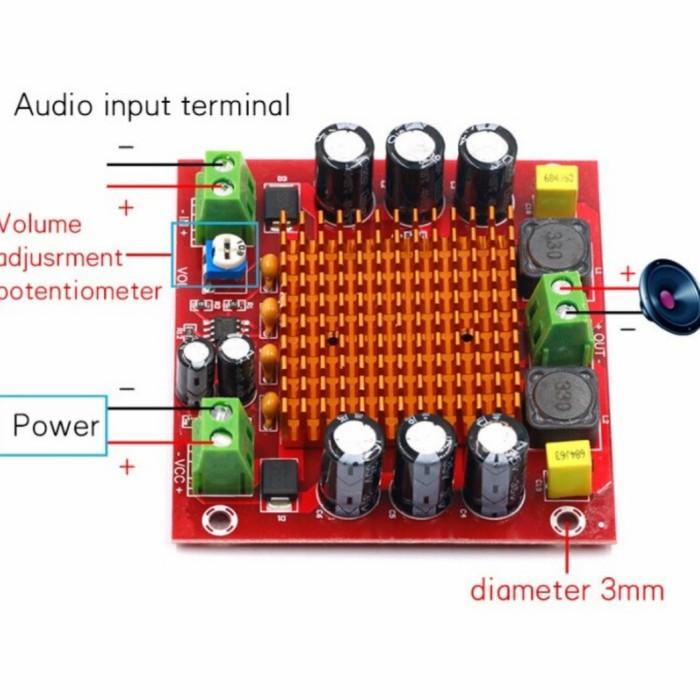 Terlaris Hifi Power Amplifier Class D Tpa3116D2 Tpa3116 150W Mono For Subwoofer