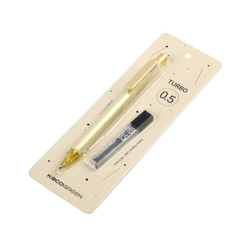 KACO GREEN TURBO Kuning Pensil Mekanik Mechanical Pencil 0.5mm with Refill - KCT05