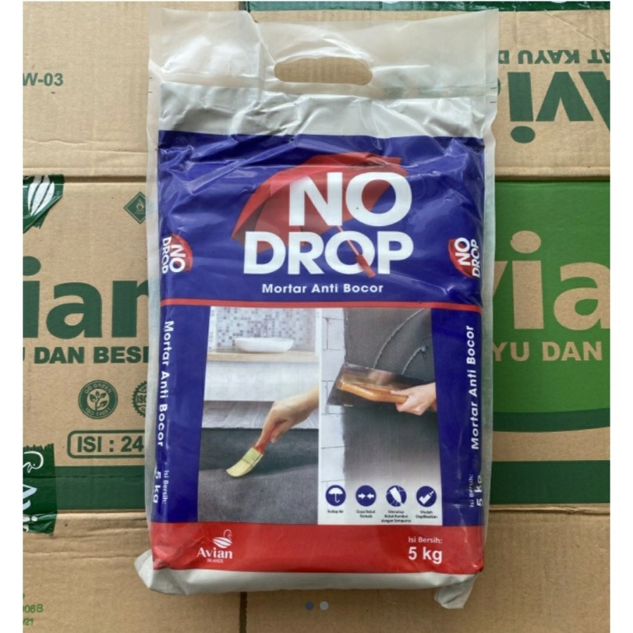 No Drop Mortar 5kg. Semen acian waterproofing pelapis anti bocor