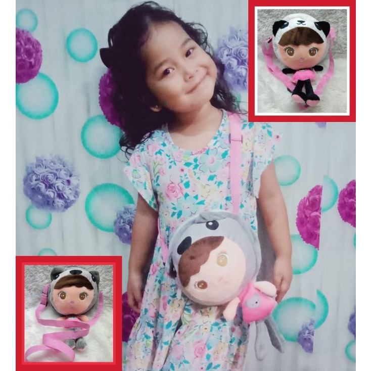 Boneka tas Selempang metoo angela bahan Yelvo kualitas SNI