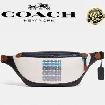 NEW Original Coach Waistbag Rivington Belt Bag With Coach Print 69305 Tas Pinggang Pria