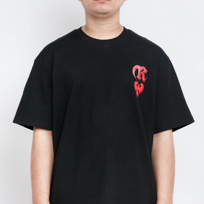 Ricky Is Clown Poker Face Black Tee