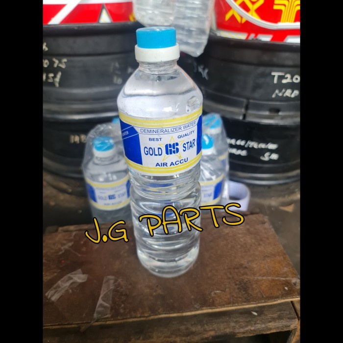 JGPS AIR AKI BIRU AIR AKI TAMBAH GS GOLD STAR ORIGINAL 1 LITER 1LITER