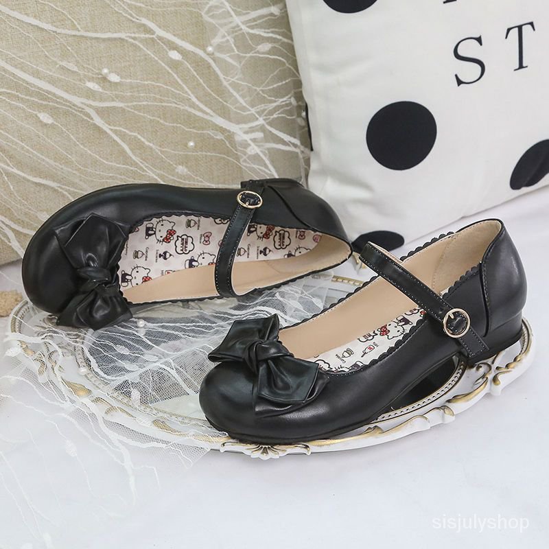 [✅BISA COD] #Sisjuly# Sepatu hak tinggi tunggal wanita / sepatu angin gadis busur kepala bulat baru