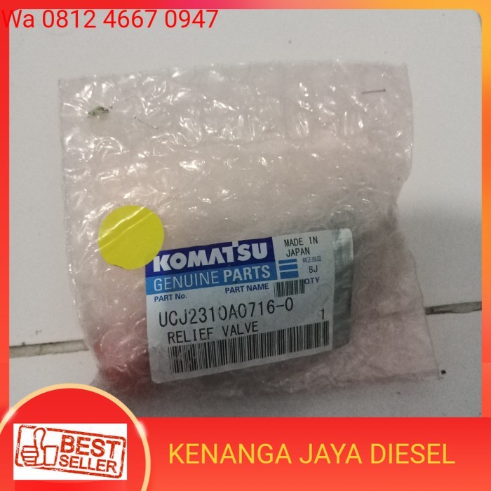 KJST UCJ2310A0716-0 RELIEF VALVE GENUINE KOMATSU