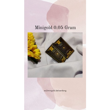Logam Mulia asli emas mini gold 0.05 gram