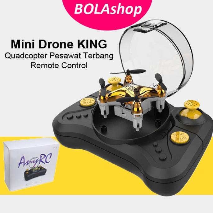 Mini Drone Pemula Remote Control Mainan PesawatTerbang KING Quadcopter