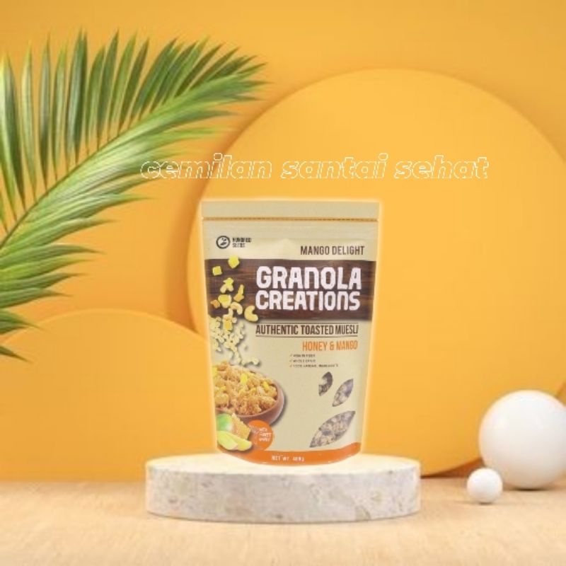 

Granola creation 400 gram - Honey Manggo