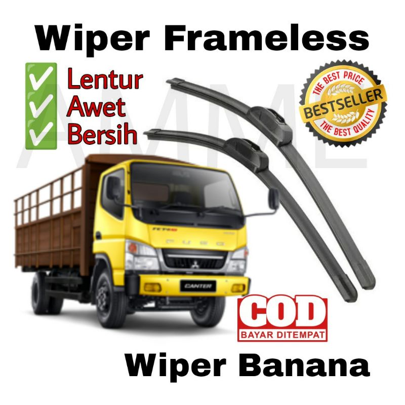 Wiper Truk Canter Frameless Banana