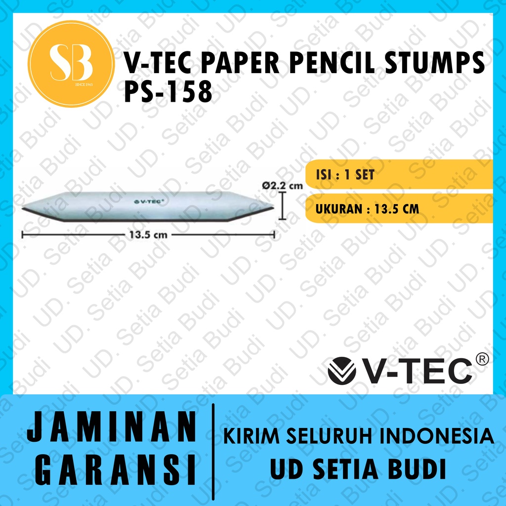 Paper stump Jumbo V-tec PP-158 / Paper Pencil Jumbo V-tec Set 6 PP-158