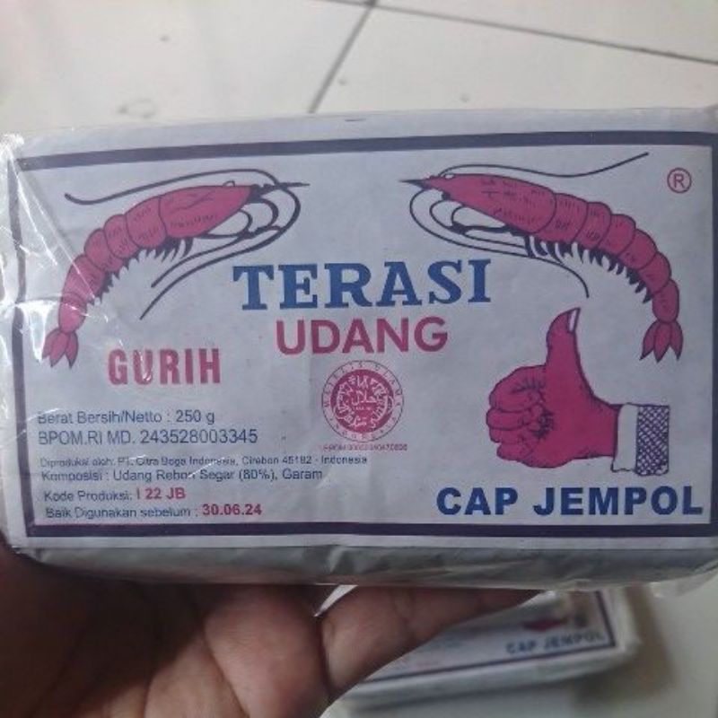 

Terasi udang cap jempol 250gr
