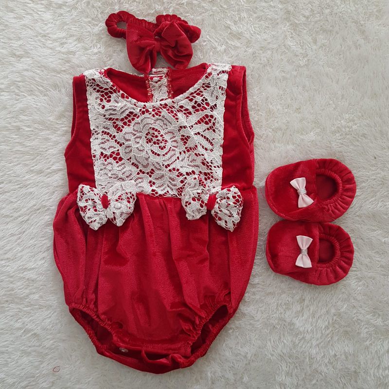 Baju Bayi Felvet Lace Jumper