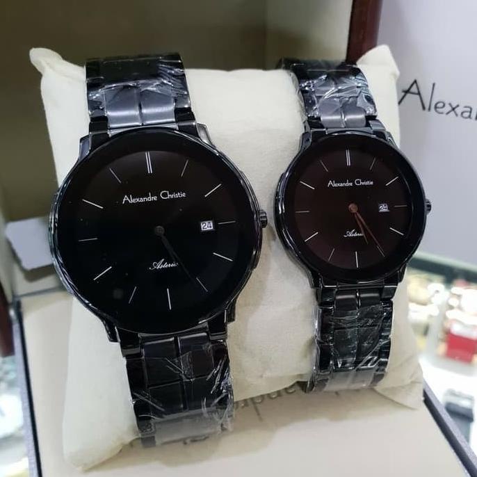 JAM TANGAN COUPLE JAM TANGAN ALEXANDRE CHRISTIE COUPLE ORIGINAL AC8615 BLACK EL09I09A82L