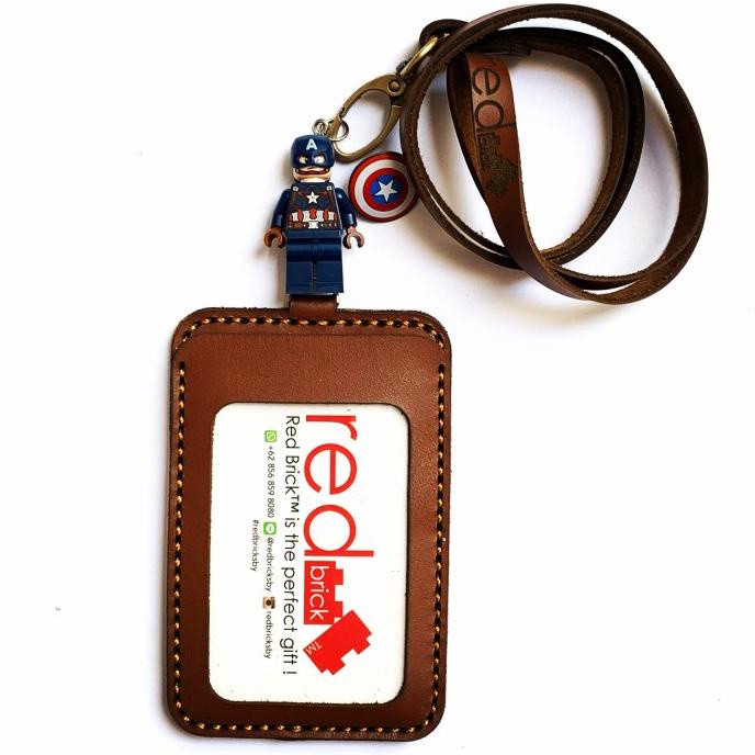 

LEGO Captain America Name Tag Genuine Leather