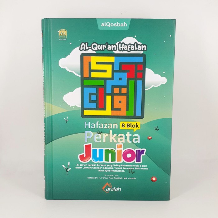 Al Qur'an Hafalan Hafazan 8 Blok Perkata Junior-Al Qosbah