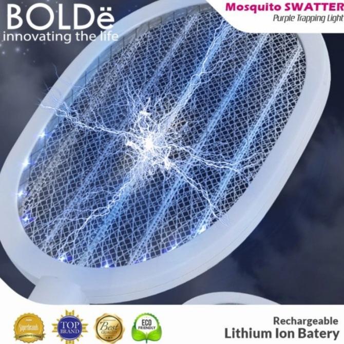 BOLDE SUPER SWATTER PURPLE LIGHT RAKET NYAMUK BOLDE SSPL
