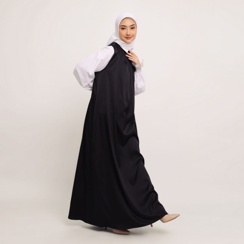ELZATTA INNER GAMIS POLOS LENGAN KUTUNG INNER SILK SATIN POLOS INNER GAMIS SLEEVELESS SILK ORIGINAL