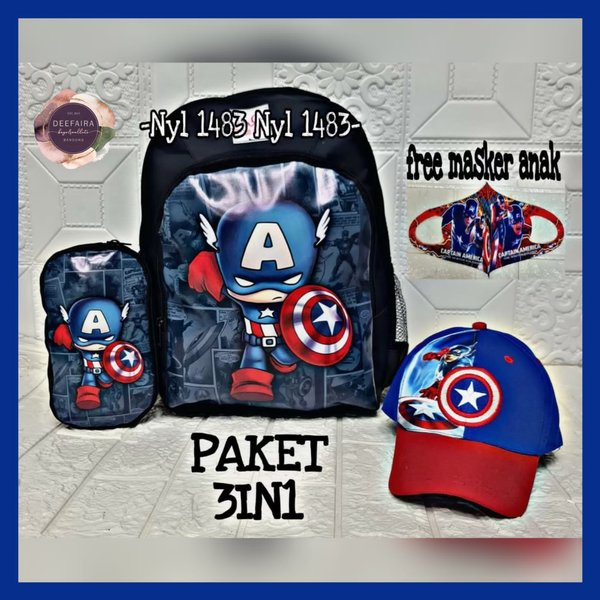 

Tas Ransel Anak Laki Laki Sup3rH3r0 3 In 1 Bk1 Tas Sekolah Anak Tk Dan Sd