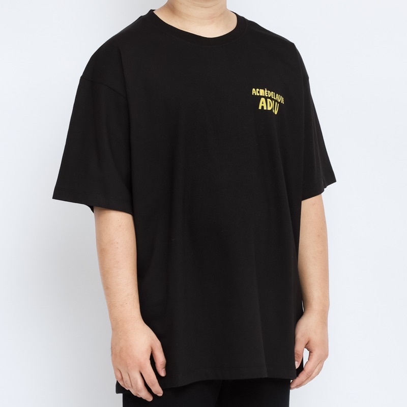 ADLV. Bacis Logo Yellow Black Tee