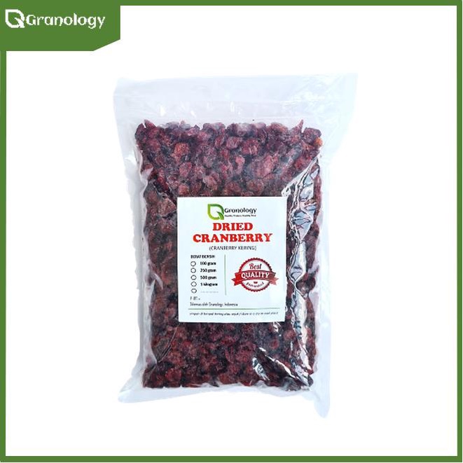 

Promo Cranberry Kering / Dried Cranberry (1 kilogram) by Granology