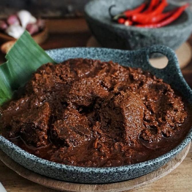 

Promo Rendang daging masak pakai kayu asli dari padang langsung