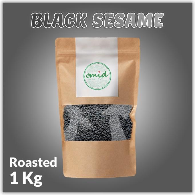 

Promo 1kg - Organic Black Roasted Sesame Seeds | Biji Wijen Hitam Panggang