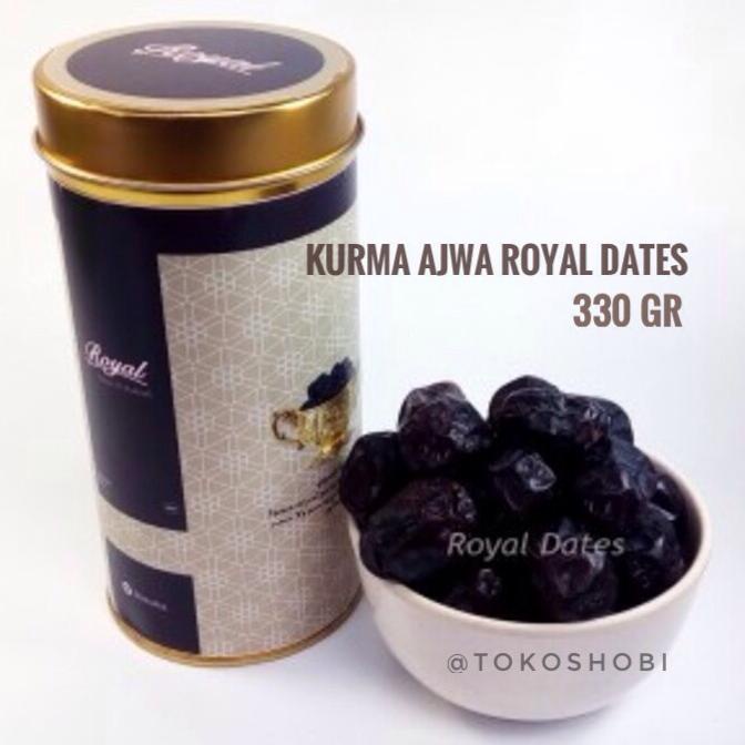 

Promo Best Seller Kurma Ajwa Royal Dates 330 gr Kurma Nabi Harga Grosir