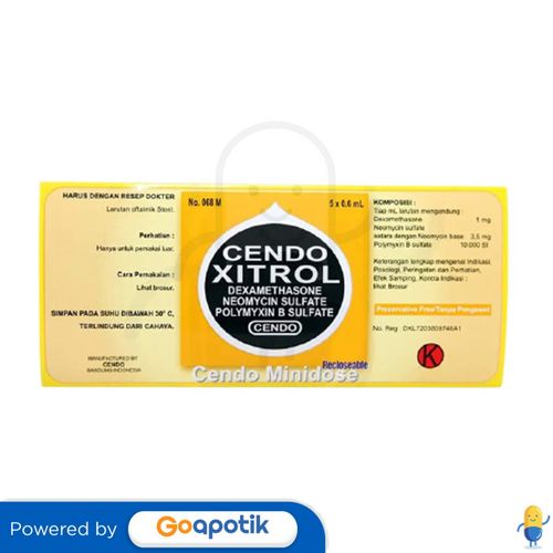 CENDO XITROL TETES MATA BOX 5 X 0.6 ML MINIDOSE