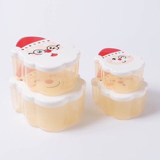 FOOD CONTAINER SANTA LUNCH BOX KOTAK MAKANAN NATAL DISKON