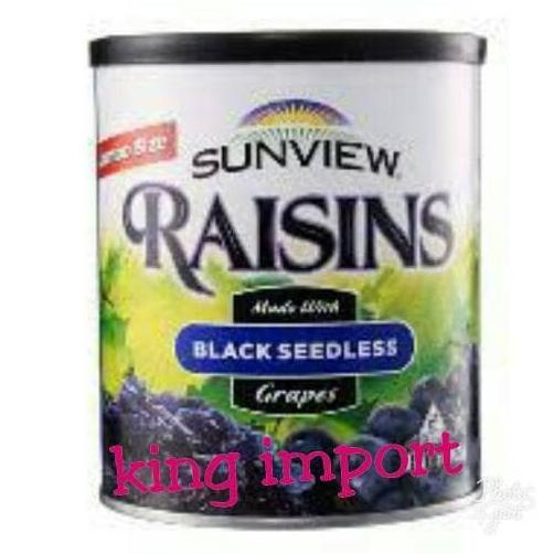 

Promo SUNVIEW RAISINS BLACK SEEDLES 425GR/RAISIN