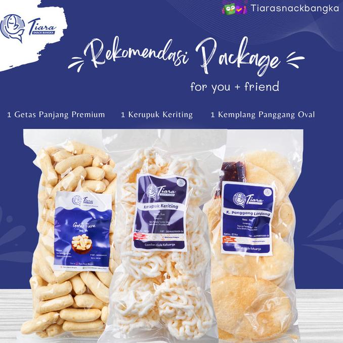 

Promo Package Cemilan Kerupuk Tiara Snack Bangka/Kerupuk/Getas Bangka