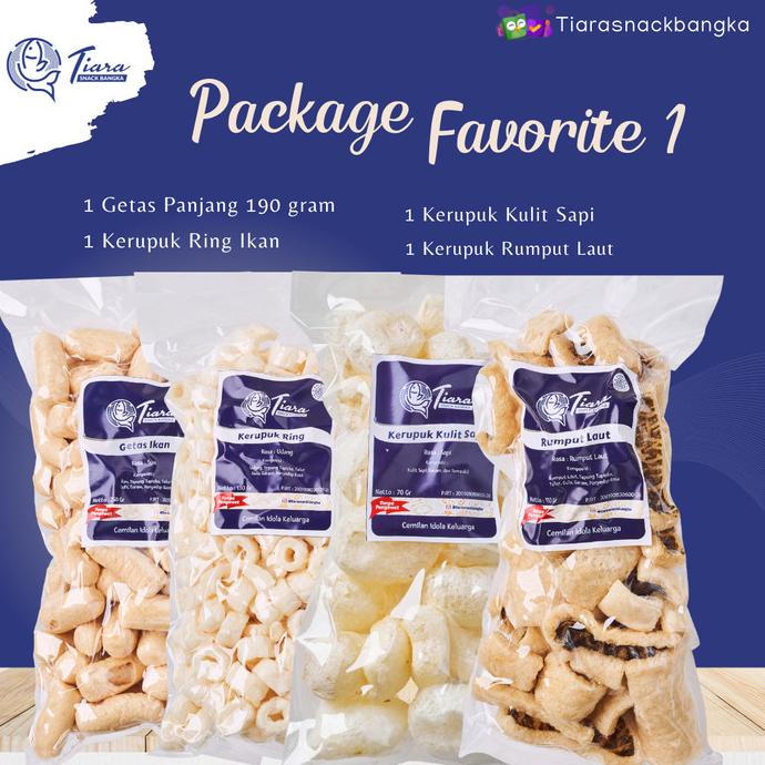 

Promo Paket Favorite Tiara Kerupuk Krupuk Ikan/Getas Tiara Snack Bangka