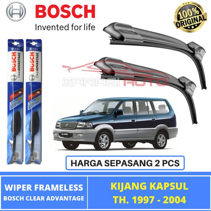 Wiper Kijang Kapsul LGX Original Bosch Clear Advantage Karet Frameless