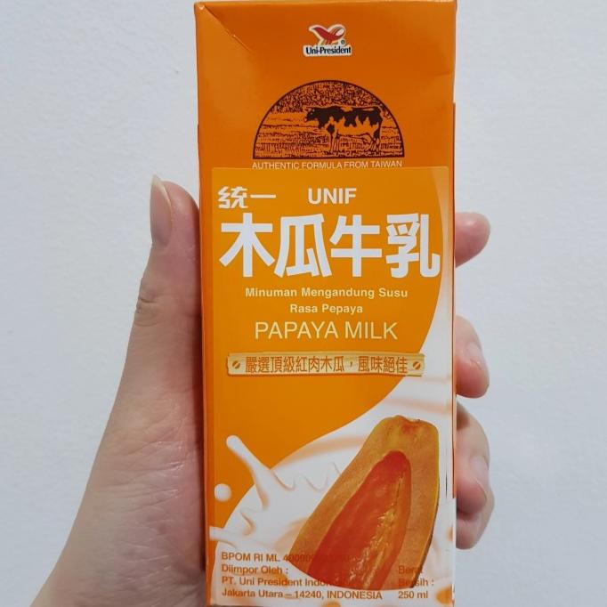 

+++++] Uni President Papaya Milk 250ml- Susu Pepaya Thailand
