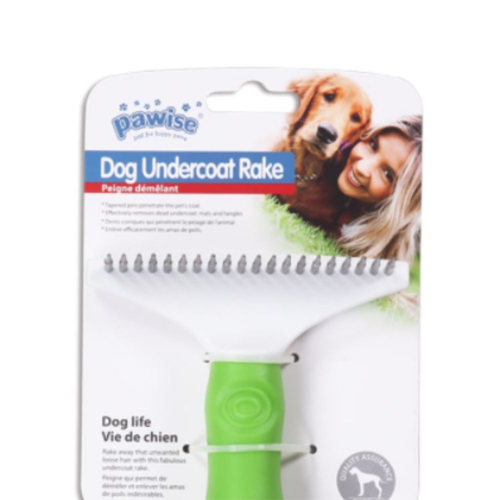 Pawise Dog Undercoat Rake Sisir Hewan 15x11 Cm