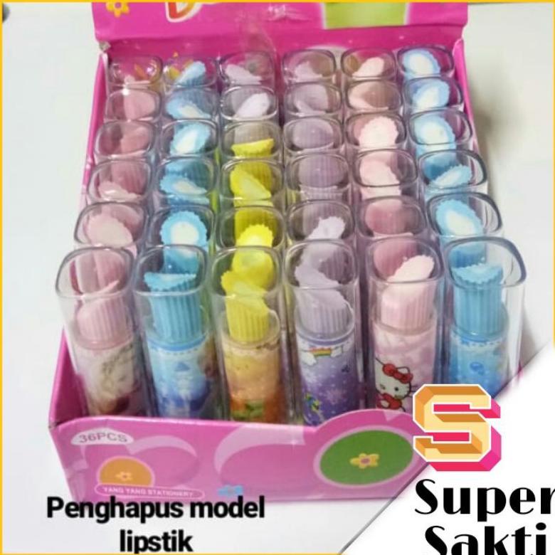 

Garansi Resmi 1 Box / 36 Pc Setip / Eraser / Penghapus Lipstik Untuk Anak