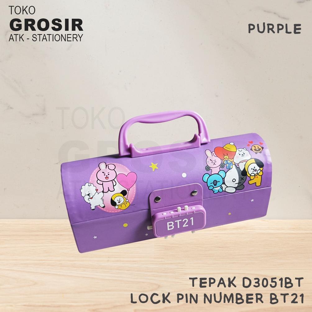 

Terlaris Kotak Pensil Karton D3051-Bt / Tempat Pensil / Pencil Case 2 Susun Kunci Kode