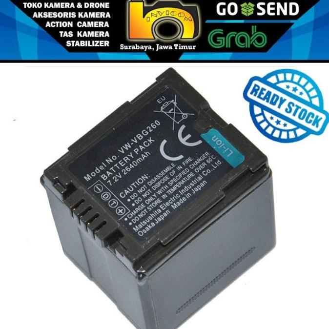 Battery / Baterai Panasonic VW-VBG260~ 7.2 Volt, 2640mAh | Surabaya
