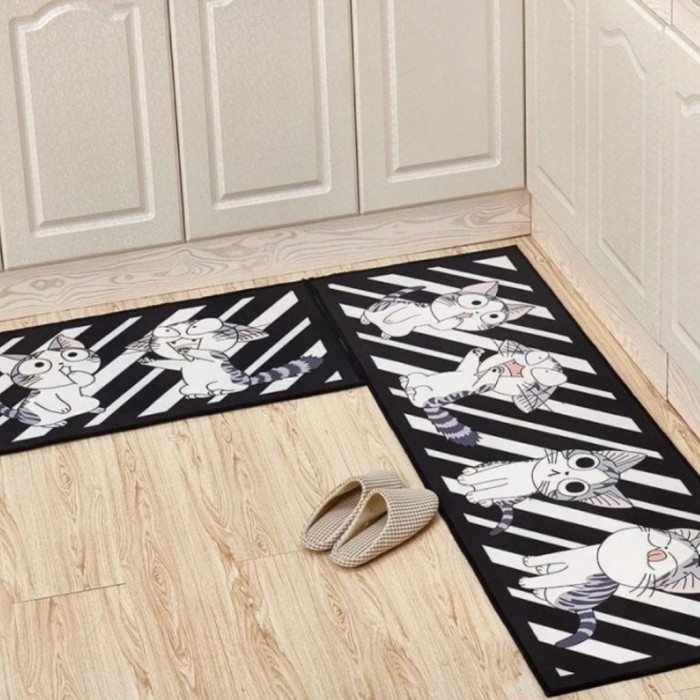 Keset Kaki karakter anti slip 2in1 anti licin lucu kucing N7C3 Bisa Cod Reguler Promo Termurah Karak