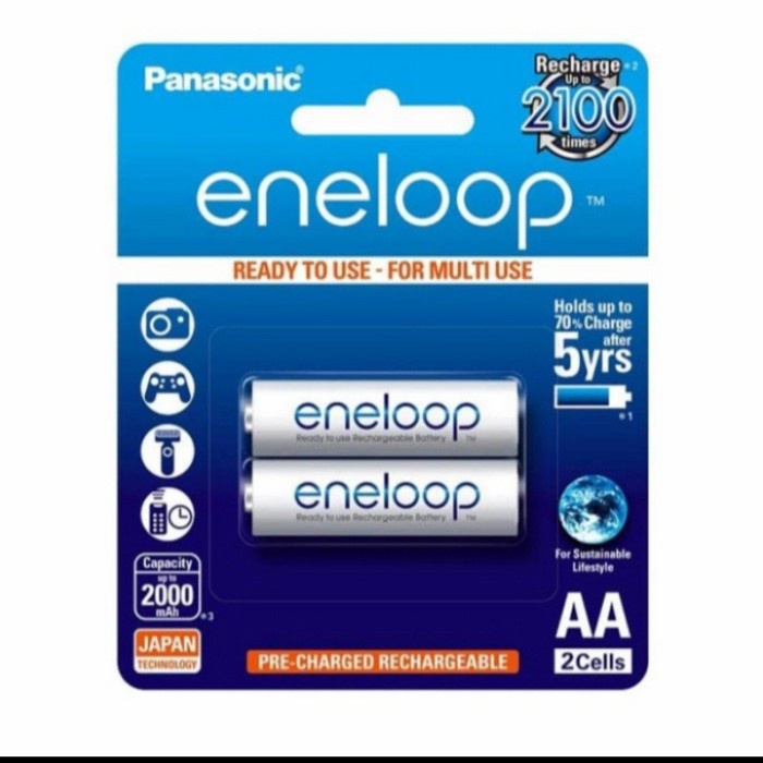 BATERAI CAS AA ENELOOP ENELOOP 2000 MAH ISI 2 PCS ORIGINAL