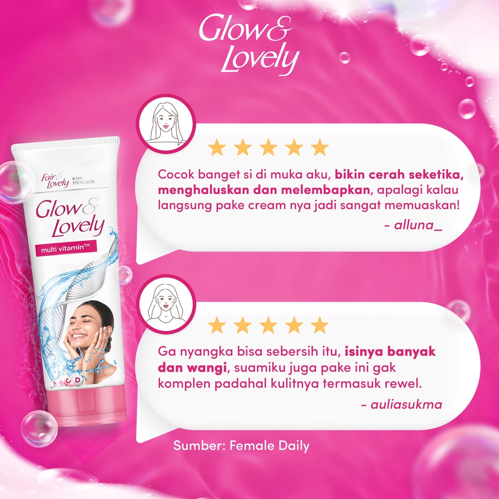 Glow &amp; Lovely Sabun Cuci Muka Multivitamin Pencerah Facial Foam 100G