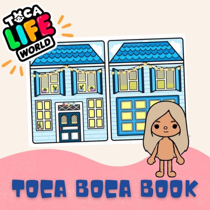 Terlaris Toca Boca Paper Doll Book Mainan Toca Boca Kertas
