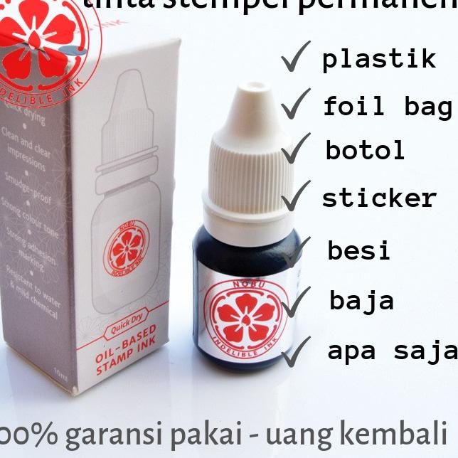 

Diskon s/d 70% Tinta stempel permanen expired date - kode produksi ke plastik kemasan, foil bag, sticker | Nobu Ink
