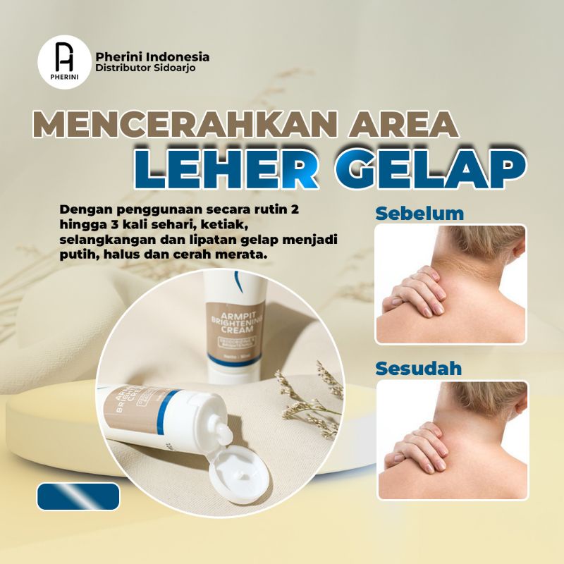 PHERINI Armpit  Cream Pemutih Ketiak Original BPOM Garansi 100% Asli