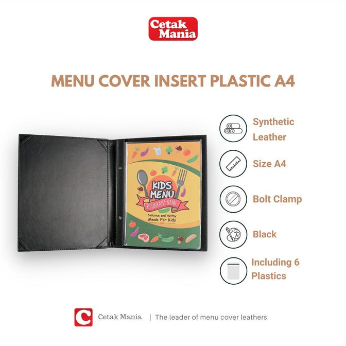 

BUKU MENU RESTORAN ISI PLASTIK A4 - READY STOCK