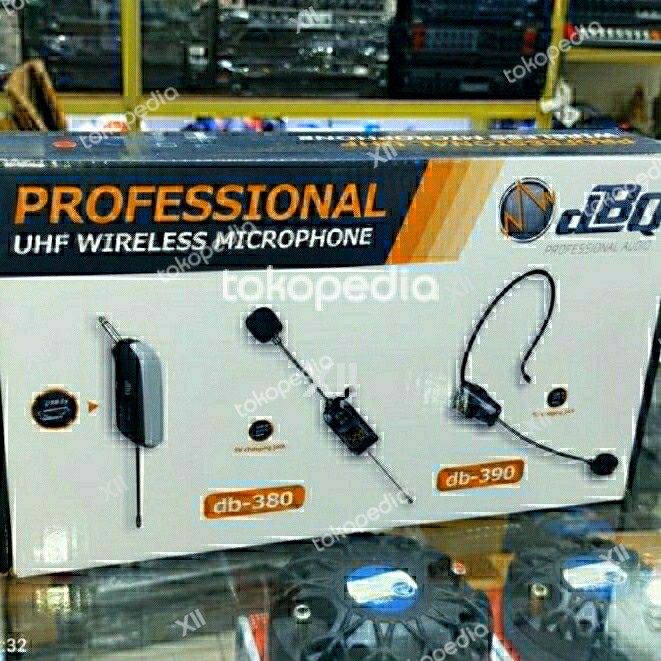 Terlaris Profesional Uhf Mic Wireless Clip On(Jepit) Dbq/Db380