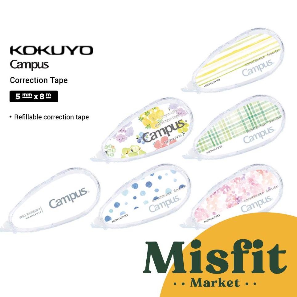 

Grosir Kokuyo Campus Base Color Correction Tape 5Mm X 8M Tip Ex Pita Koreksi Watercolor Pastel Lucu Unik Aesthetic No Joyko Kenko Deli Tombow