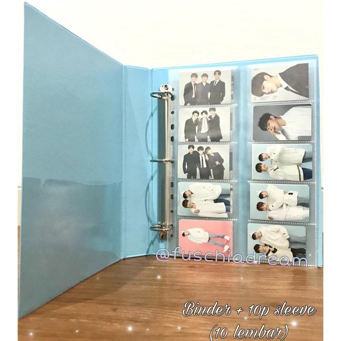 

(Binder + 10p Sleeve) ukuran A4 2/3/4 Ring untuk photocard/polaroid