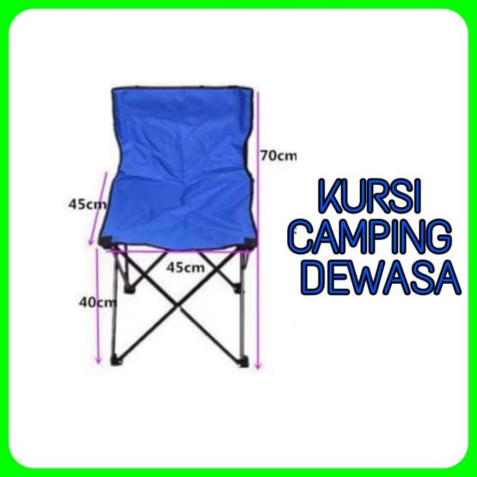 Diskon Kursi Camping kemping mancing lipat ukuran besar untuk dewasa Jual