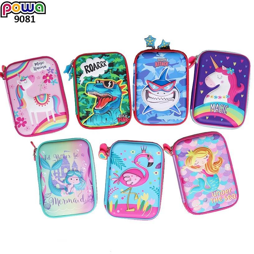 

Promo Habis Skoola Tempat Pensil Powa 9081 Hardtop 3D Animals Unicorn Dino Shark Smiggle Alike - Penca